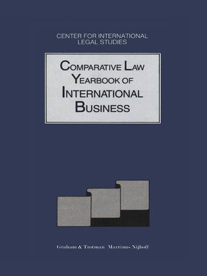 cover image of Comparative Law Yearbook of International Business